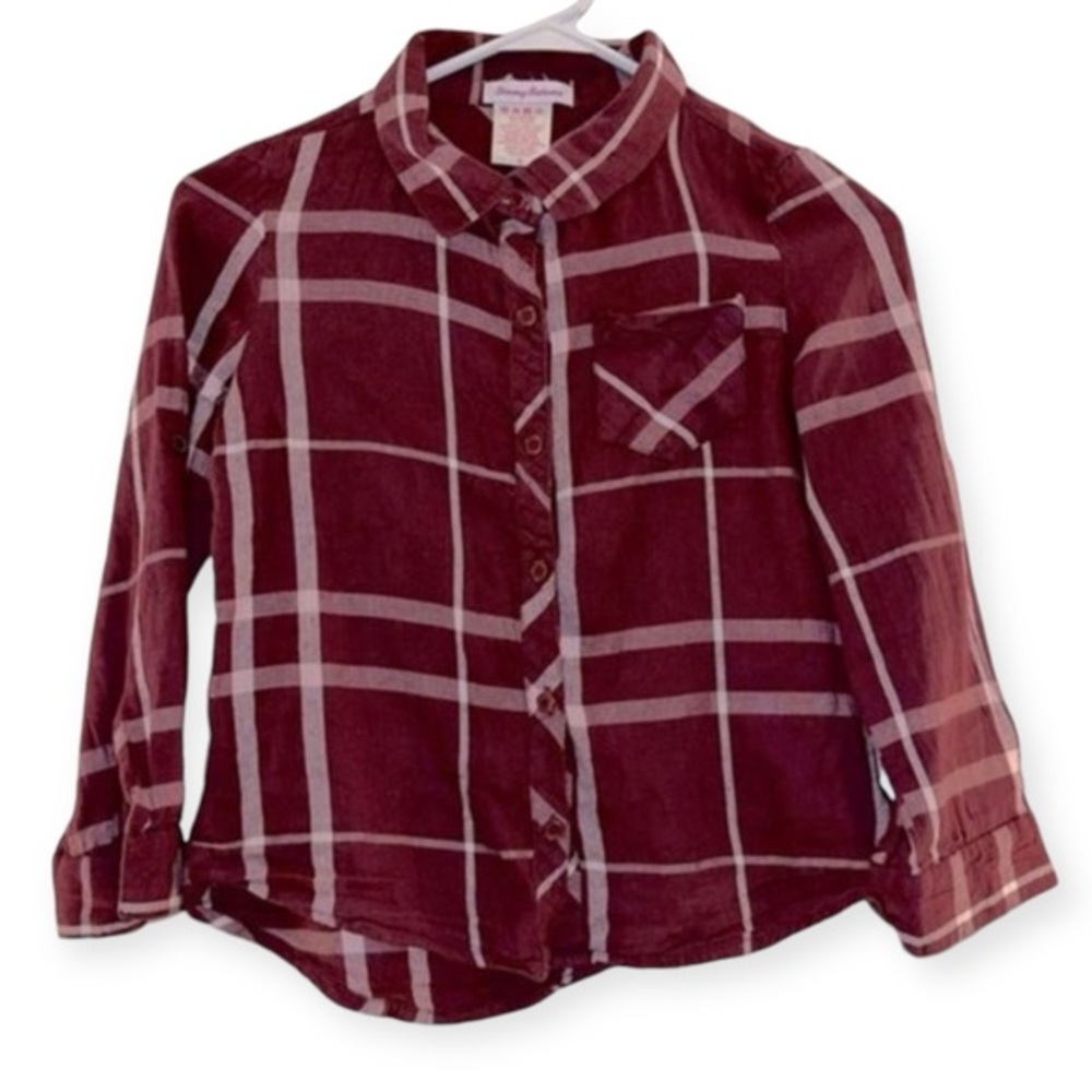 Tommy Bahama Girls‎ Flannel Shirt Size 8